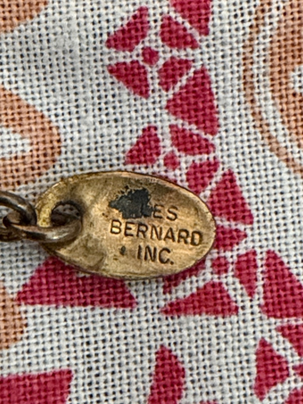 Vintage Les Bernard Inc. Gold Tone Rhinestone Station Necklace